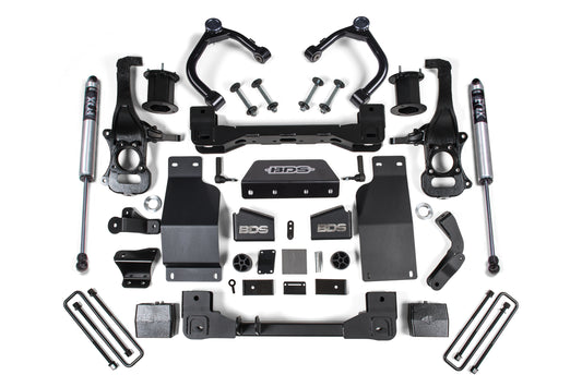 BDS SUSPENSION 6 Inch Lift Kit - Chevy Silverado Or GMC Sierra 1500 (19-24) 4WD - Diesel BDS1803FS