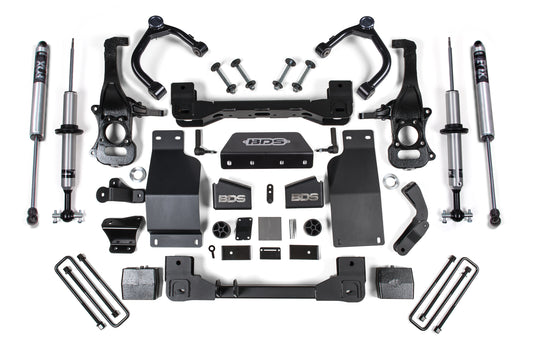 BDS SUSPENSION 6 Inch Lift Kit - Chevy Silverado Or GMC Sierra 1500 (19-24) 4WD - Diesel BDS1803FSR