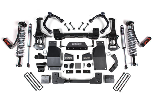 BDS SUSPENSION 6 Inch Lift Kit - FOX 2.5 Coil-Over - Chevy Silverado Or GMC Sierra 1500 (19-22) 4WD - Diesel BDS1803F