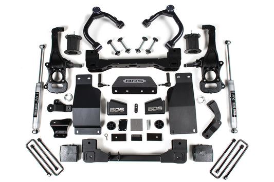 BDS SUSPENSION 6 Inch Lift Kit - Chevy Silverado Or GMC Sierra 1500 (19-24) 4WD - Diesel BDS1803H