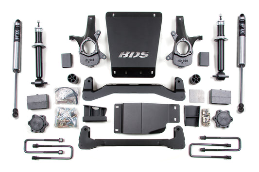 BDS SUSPENSION 4 Inch Lift Kit - Chevy Silverado Or GMC Sierra 1500 (07-13) 4WD BDS184FS