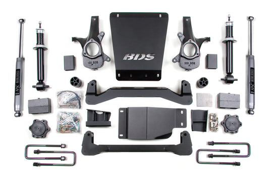 BDS SUSPENSION 4 Inch Lift Kit - Chevy Silverado Or GMC Sierra 1500 (07-13) 4WD BDS184H