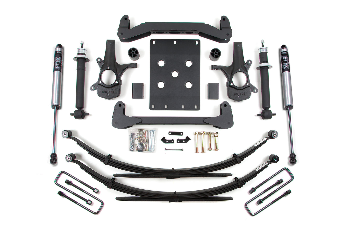 BDS SUSPENSION 4 Inch Lift Kit - Chevy Silverado Or GMC Sierra 1500 (07-13) 2WD BDS187FS
