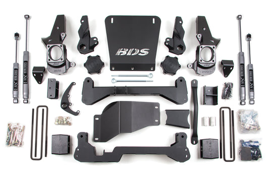 BDS SUSPENSION 7 Inch Lift Kit - Chevy Silverado Or GMC Sierra 2500HD/3500 (01-10) 4WD BDS189H