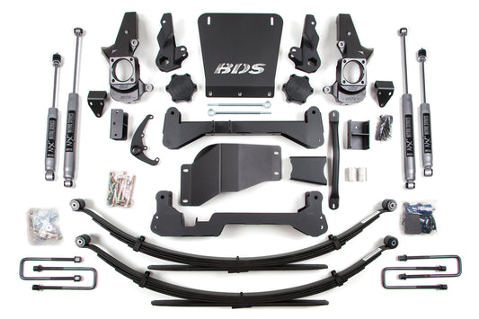 BDS SUSPENSION 7 Inch Lift Kit - Chevy Silverado Or GMC Sierra 2500HD/3500 (01-10) 4WD BDS190H