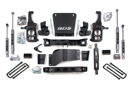 BDS SUSPENSION 6.5 Inch Lift Kit - Chevy Silverado Or GMC Sierra 2500HD/3500 (11-19) 2/4WD BDS199H