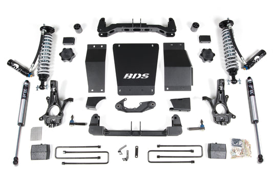 BDS SUSPENSION 4 Inch Lift Kit - FOX 2.5 Coil-Over - Chevy Silverado Or GMC Sierra 1500 (14-18) 4WD BDS713FDSC