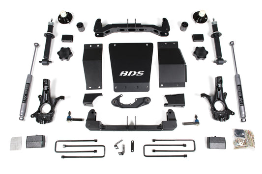 BDS SUSPENSION 4 Inch Lift Kit - Chevy Silverado Or GMC Sierra 1500 (14-18) 4WD BDS712H