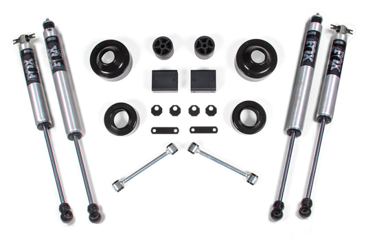 BDS SUSPENSION 2 Inch Lift Kit - Coil Spacer - Jeep Wrangler JK (07-11) 2-Door BDS1401FS