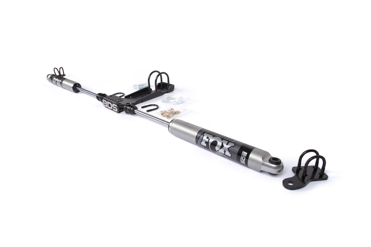 BDS SUSPENSION Dual Steering Stabilizer Kit W/ FOX 2.0 Performance Shocks - Jeep Wrangler JK (07-18) BDS2027DF