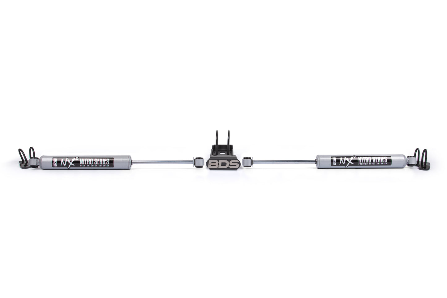BDS SUSPENSION Dual Steering Stabilizer Kit W/ NX2 Shocks - Jeep Wrangler JK (07-18) BDS2027DH