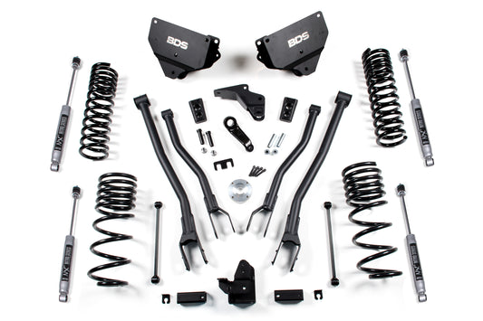 BDS SUSPENSION 4 Inch Lift Kit W/ 4-Link - Ram 2500 (14-18) 4WD - Gas BDS1611H