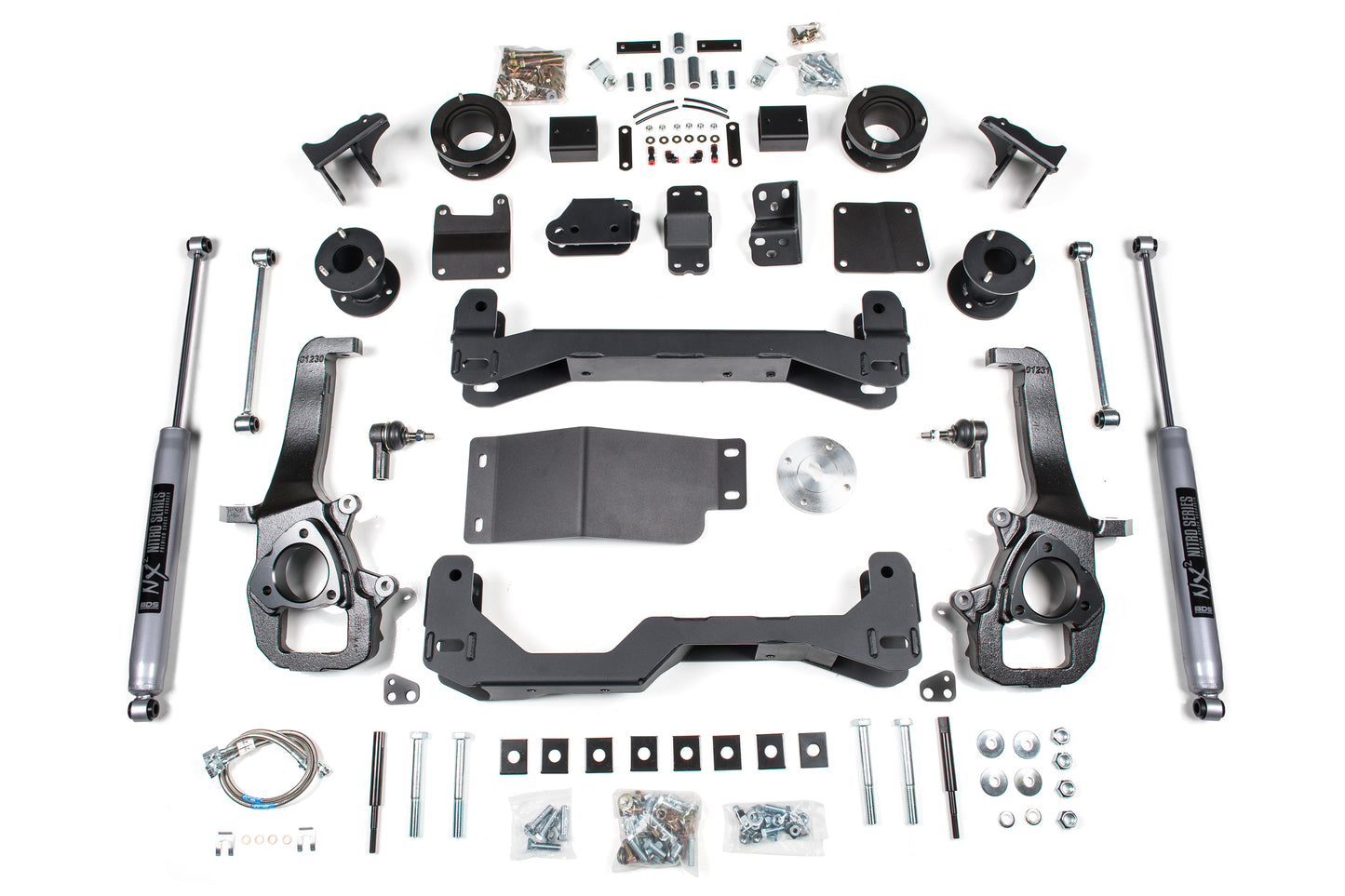 BDS SUSPENSION 4 Inch Lift Kit - Ram 1500 W/ Air Ride (13-18) 4WD BDS1623H