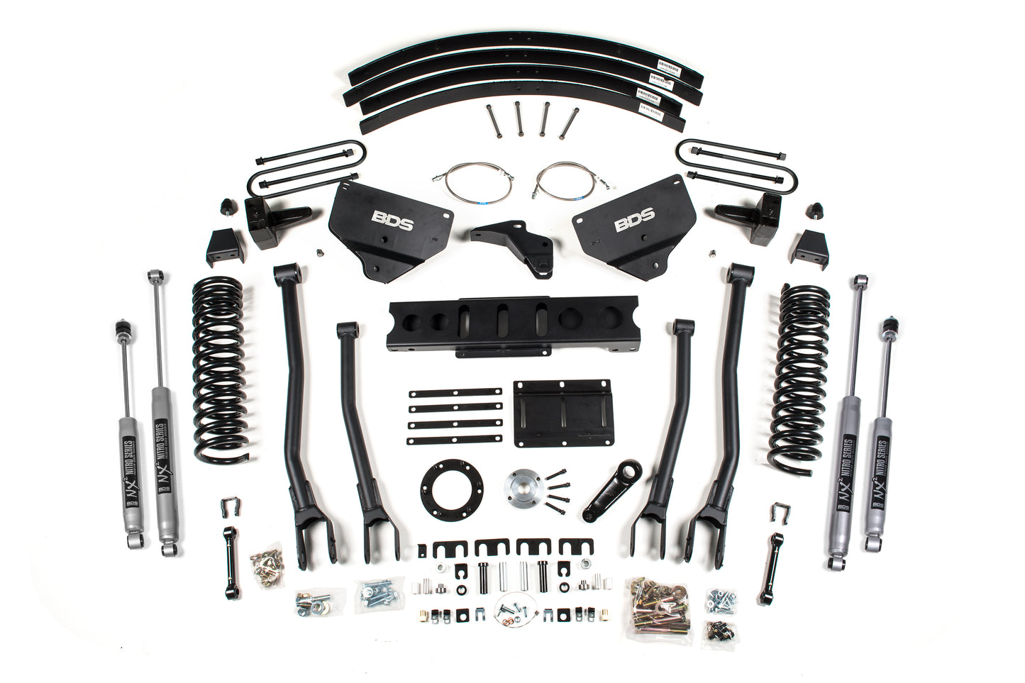 BDS SUSPENSION 8 Inch Lift Kit W/ 4-Link - Ram 3500 (13-18) 4WD - Diesel BDS1625H