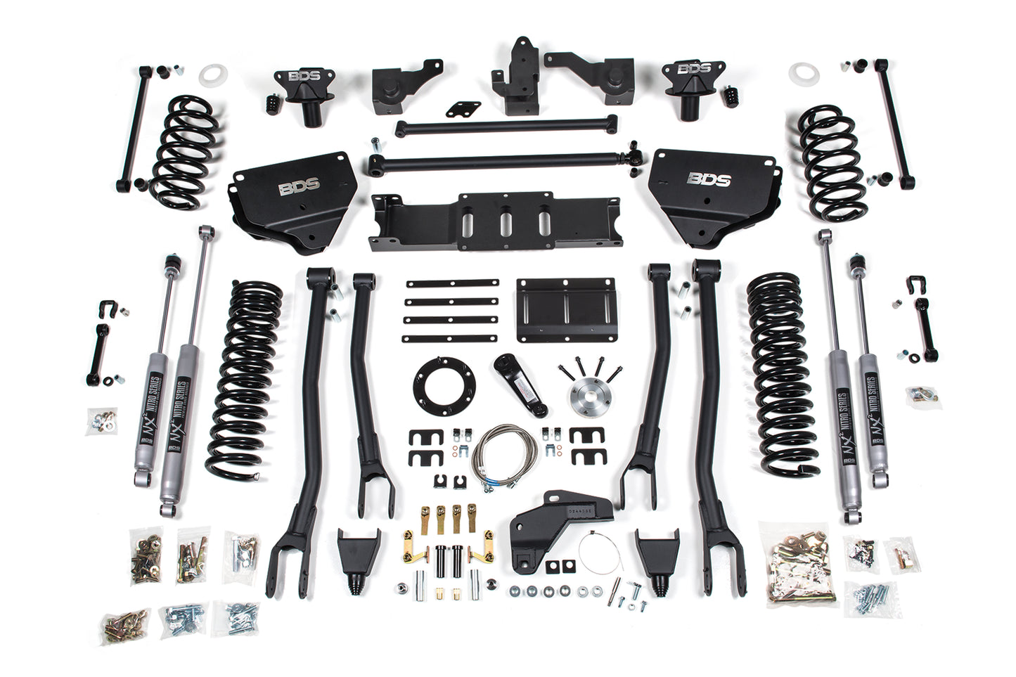 BDS SUSPENSION 8 Inch Lift Kit W/ 4-Link - Ram 2500 (14-18) 4WD - Diesel BDS1626H