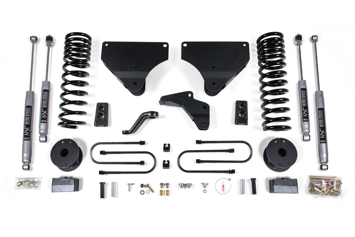 BDS SUSPENSION 4 Inch Lift Kit - Ram 3500 W/ Rear Air Ride (13-18) 4WD - Gas BDS1645H