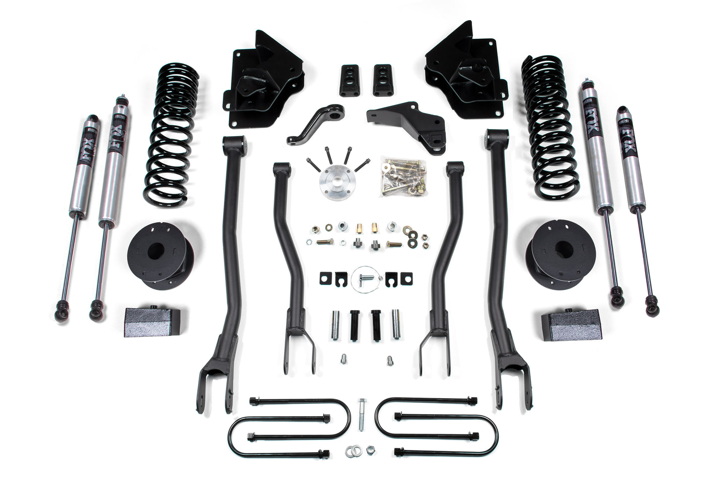 BDS SUSPENSION 4 Inch Lift Kit W/ 4-Link - Ram 3500 W/ Rear Air Ride (13-18) 4WD - Diesel BDS1644FS