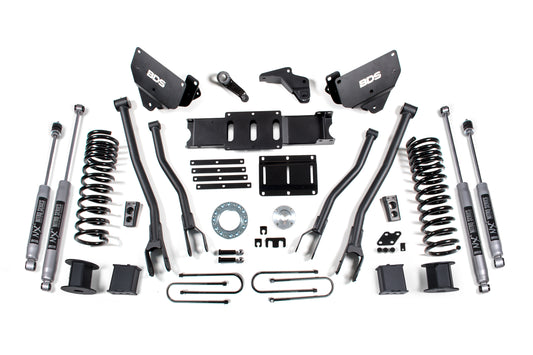 BDS SUSPENSION 6 Inch Lift Kit W/ 4-Link - Ram 3500 W/ Rear Air Ride (13-18) 4WD - Diesel BDS1648H