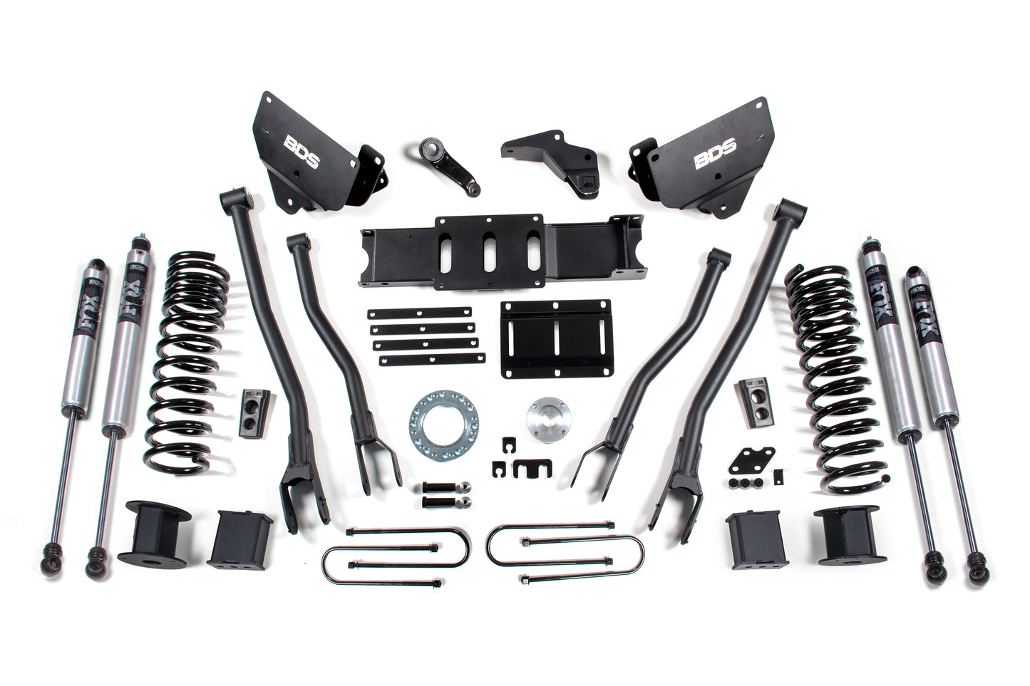 BDS SUSPENSION 5.5 Inch Lift Kit W/ 4-Link - Ram 3500 W/ Rear Air Ride (13-18) 4WD - Gas BDS1652FS