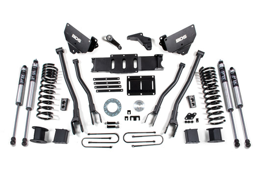 BDS SUSPENSION 6 Inch Lift Kit W/ 4-Link - Ram 3500 W/ Rear Air Ride (13-18) 4WD - Diesel BDS1650FS