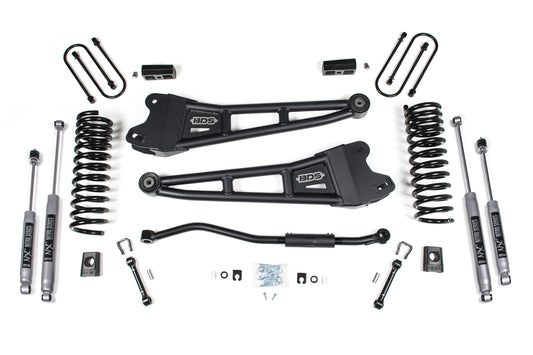 BDS SUSPENSION 3 Inch Lift Kit W/ Radius Arm - Ram 3500 (19-24) 4WD - Diesel BDS1655H