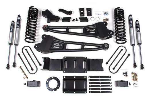 BDS SUSPENSION 4 Inch Lift Kit W/ Radius Arm - Ram 3500 (19-24) 4WD - Gas BDS1701FS