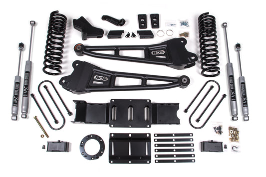 BDS SUSPENSION 4 Inch Lift Kit W/ Radius Arm - Ram 3500 (19-24) 4WD - Diesel BDS1657H
