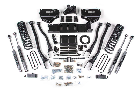 BDS SUSPENSION 4 Inch Lift Kit W/ 4-Link - Ram 3500 (19-24) 4WD - Diesel BDS1671H