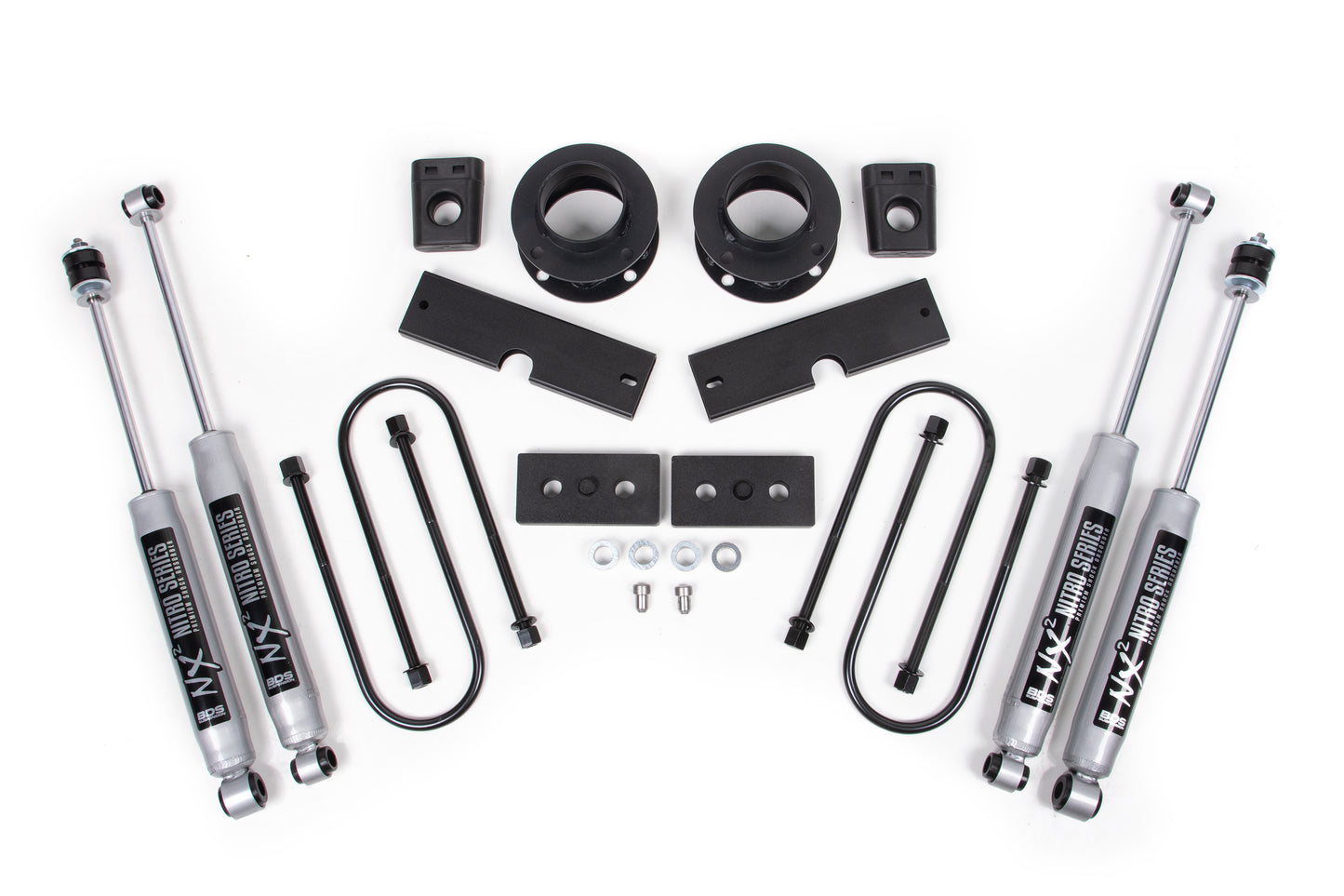 BDS SUSPENSION 2 Inch Lift Kit - Ram 3500 W/ Rear Air Ride (13-23) 4WD BDS1710H