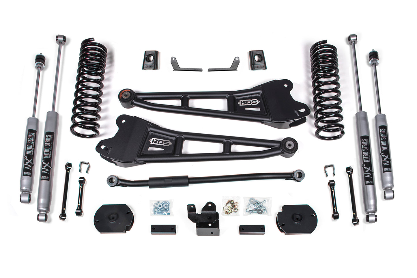 BDS SUSPENSION 3 Inch Lift Kit - Ram 2500 W/ Rear Air Ride (19-24) 4WD - Diesel BDS1713H