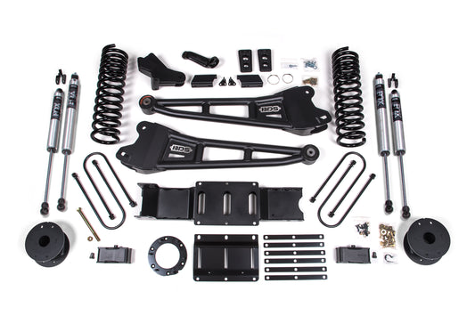 BDS SUSPENSION 4 Inch Lift Kit W/ Radius Arm - Ram 3500 W/ Rear Air Ride (19-24) 4WD - Gas BDS1722FS