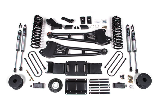 BDS SUSPENSION 4 Inch Lift Kit W/ Radius Arm - Ram 3500 W/ Rear Air Ride (19-24) 4WD - Diesel BDS1719FS