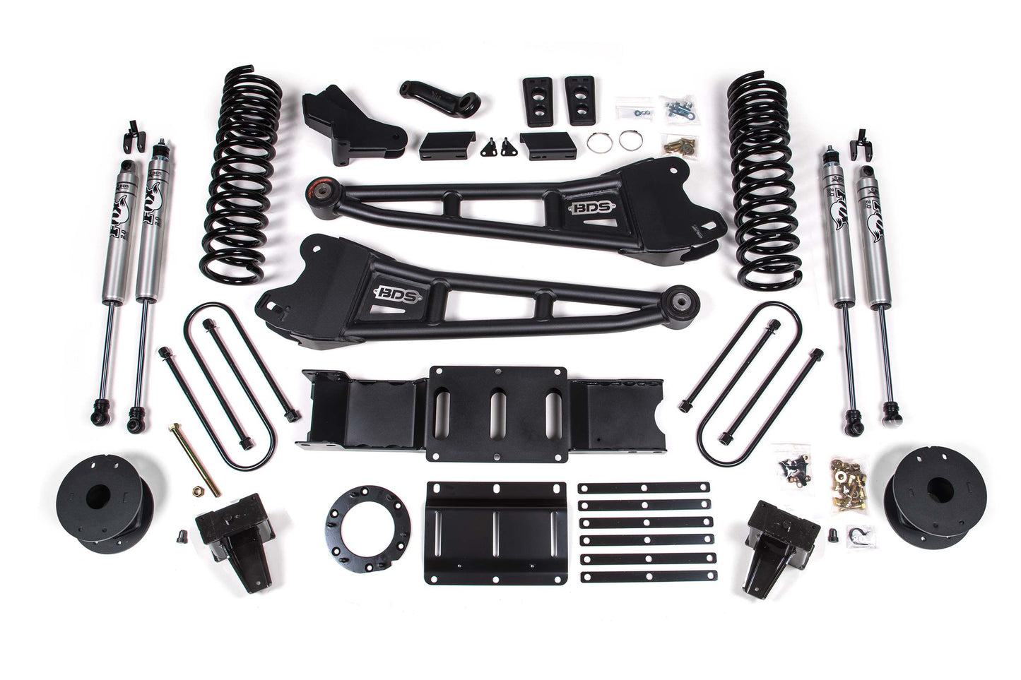 BDS SUSPENSION 6 Inch Lift Kit W/ Radius Arm - Ram 3500 W/ Rear Air Ride (19-24) 4WD - Diesel BDS1724FS
