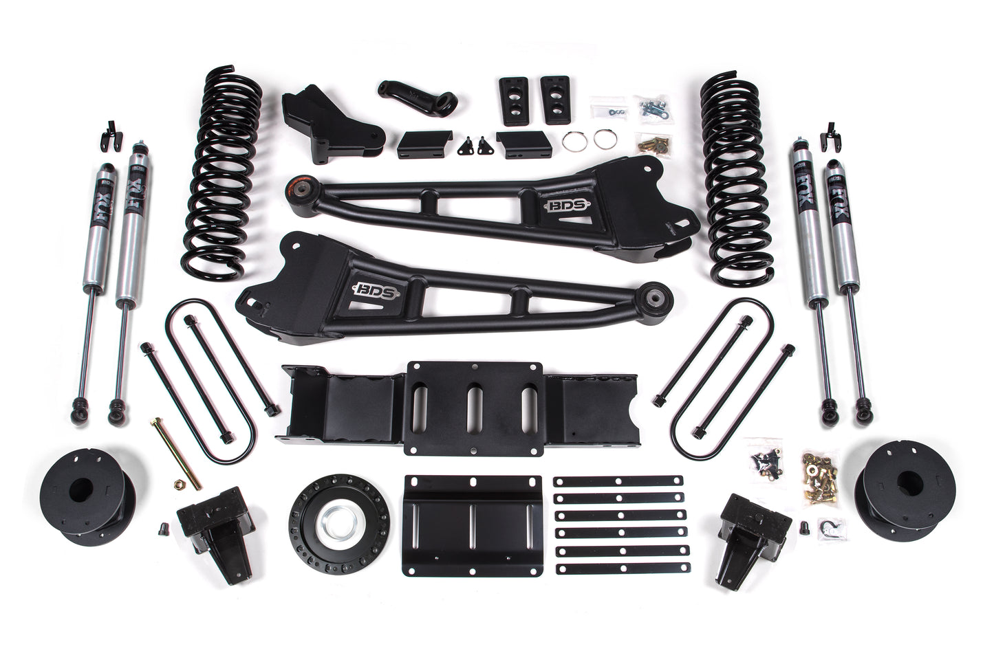 BDS SUSPENSION 6 Inch Lift Kit W/ Radius Arm - Ram 3500 W/ Rear Air Ride (19-24) 4WD - Diesel BDS1725FS