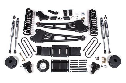 BDS SUSPENSION 6 Inch Lift Kit W/ Radius Arm - Ram 3500 W/ Rear Air Ride (19-24) 4WD - Diesel BDS1725FS