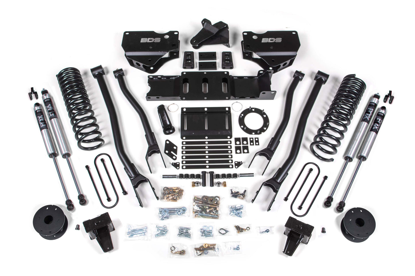 BDS SUSPENSION 5.5 Inch Lift Kit W/ 4-Link - Ram 3500 W/ Rear Air Ride (19-24) 4WD - Gas BDS1734FS