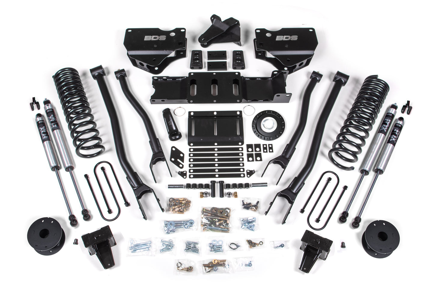 BDS SUSPENSION 6 Inch Lift Kit W/ 4-Link - Ram 3500 W/ Rear Air Ride (19-24) 4WD - Diesel BDS1733FS