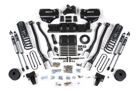 BDS SUSPENSION 6 Inch Lift Kit W/ 4-Link - Ram 3500 W/ Rear Air Ride (19-24) 4WD - Diesel BDS1733FS