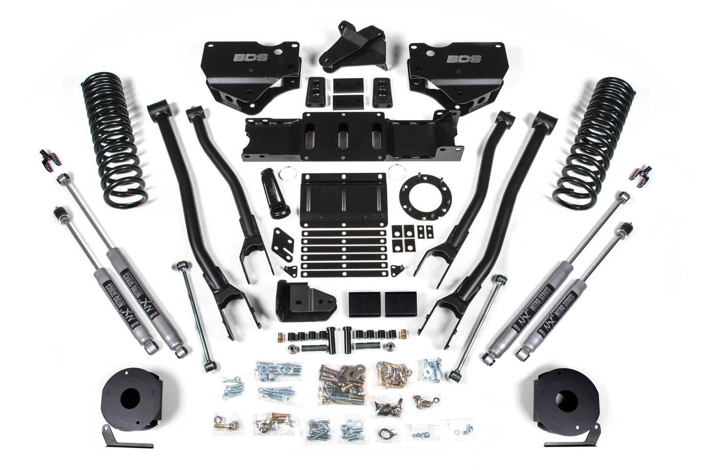 BDS SUSPENSION 6 Inch Lift Kit W/ 4-Link - Ram 2500 W/ Rear Air Ride (19-24) 4WD - Diesel BDS1738H