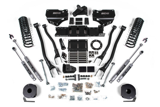 BDS SUSPENSION 6 Inch Lift Kit W/ 4-Link - Ram 2500 W/ Rear Air Ride (19-24) 4WD - Diesel BDS1738H