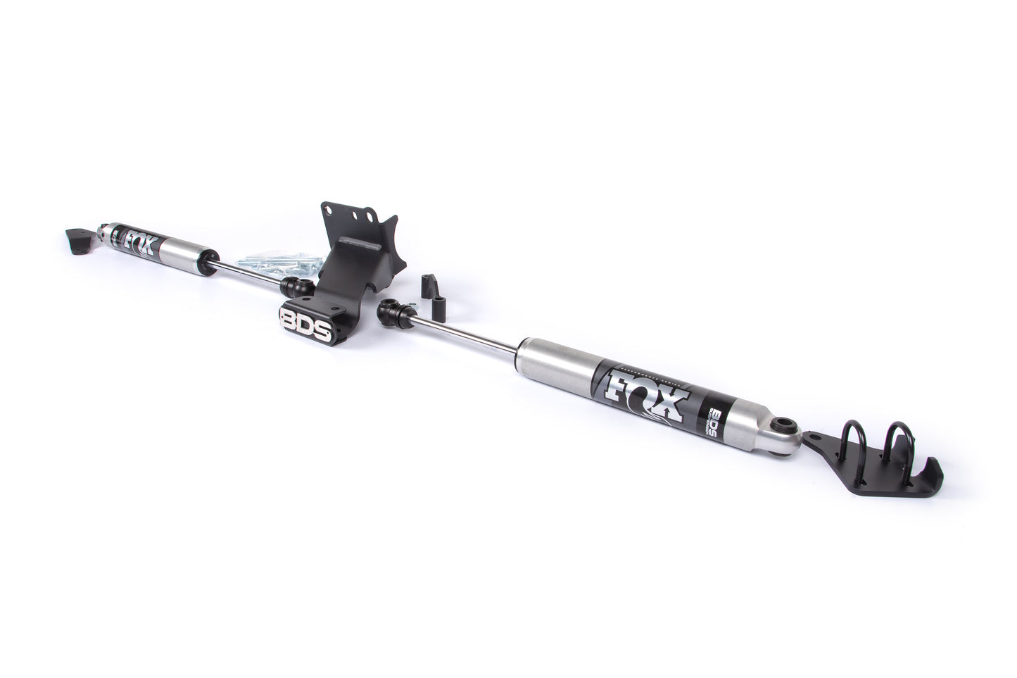 BDS SUSPENSION Dual Steering Stabilizer Kit W/ FOX 2.0 Performance Shocks - T-Style Steering - Ram 2500 (14-18) And 3500 (13-18) 4WD BDS2015DF