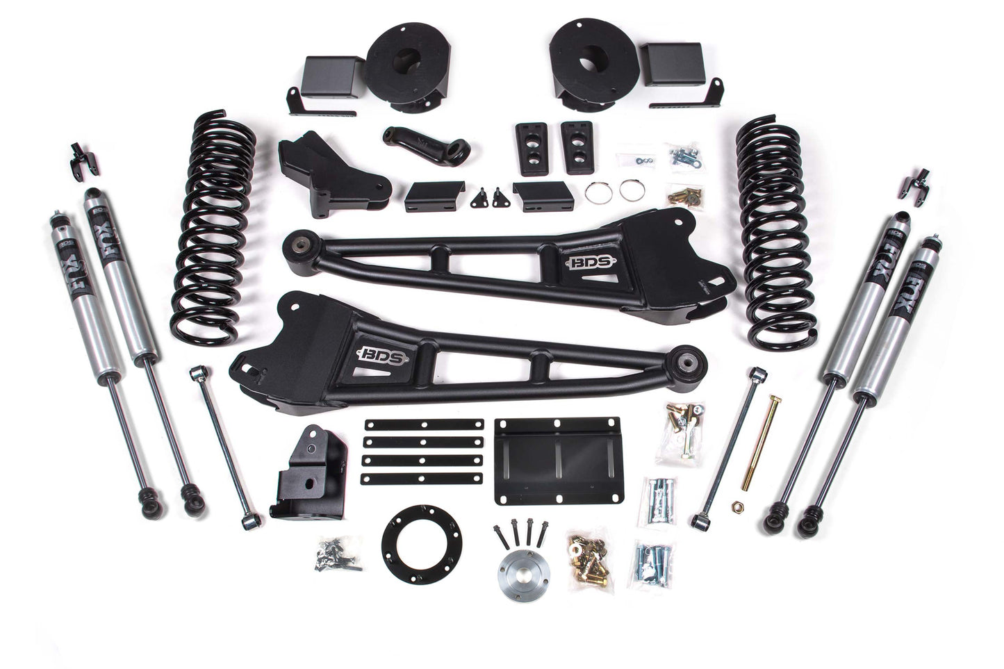 BDS SUSPENSION 6 Inch Lift Kit W/ Radius Arm - Ram 2500 W/ Rear Air Ride (14-18) 4WD - Diesel BDS2102FS