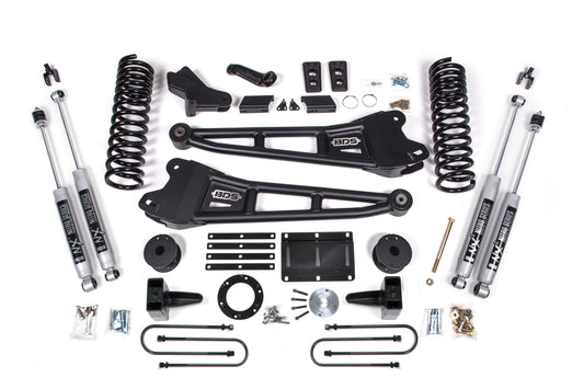 BDS SUSPENSION 6 Inch Lift Kit W/ Radius Arm - Ram 3500 W/ Rear Air Ride (13-18) 4WD - Diesel BDS2106H