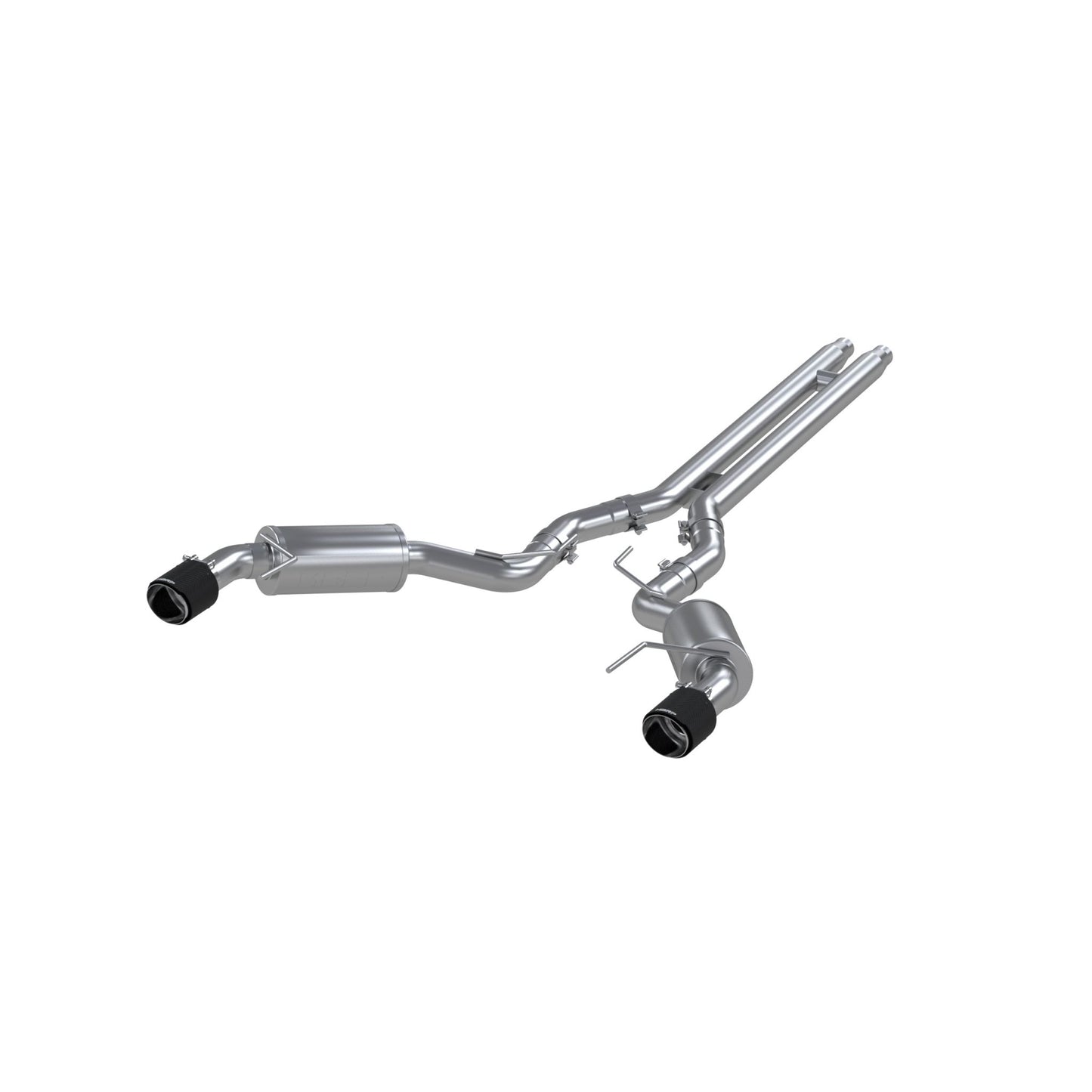 MBRP Exhaust 3in. Cat Back; Dual Split Rear; Street Version; 4.5in. CF tips; T304 S72773CF