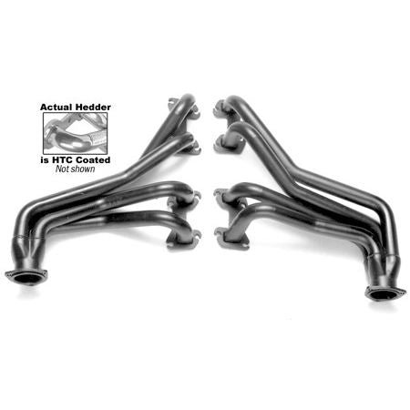 Hedman Hedders HEADERS FOR 1970-74 LAND ROVER RANGE ROVER WITH 215/3.5L V8; 1-1/2 IN. TUBE DIAMETER; 2-1/2 IN. COLLECTOR; LONG TUBE DESIGN- HTC POLISHED SILVER CERAMIC-METALLIC COATED 39806