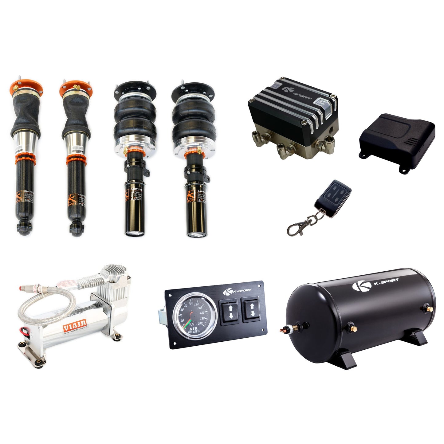 Ksport Airtech Deluxe Air Suspension Full System - CBM012-ADX