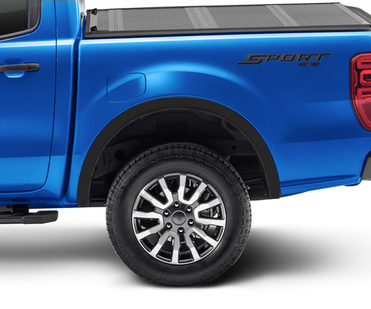 Bushwacker 20118-02 Black OE-Style Smooth Finish Rear Fender Flares For 2019-2023 Ford Ranger