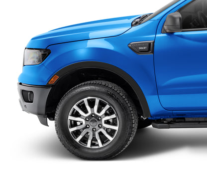Bushwacker 20123-02 Black OE-Style Smooth Finish Front Fender Flares For 2019-2023 Ford Ranger