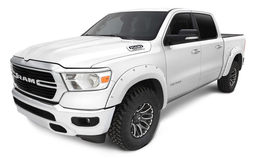 Bushwacker 50924-25 Pocket/Rivet Style Color Matched Ivory Pearl Tri-Coat 4-Piece Fender Flare Set For 2019 Ram 1500 (Excludes Rebel Models)
