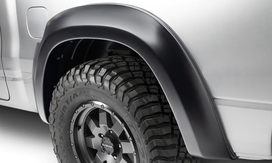 Bushwacker 50058-02 Black Extend-A-Fender Style Smooth Finish Rear Fender Flares For 2019-2022 Ram 1500; Will Not Fit Rebel And TRX Models